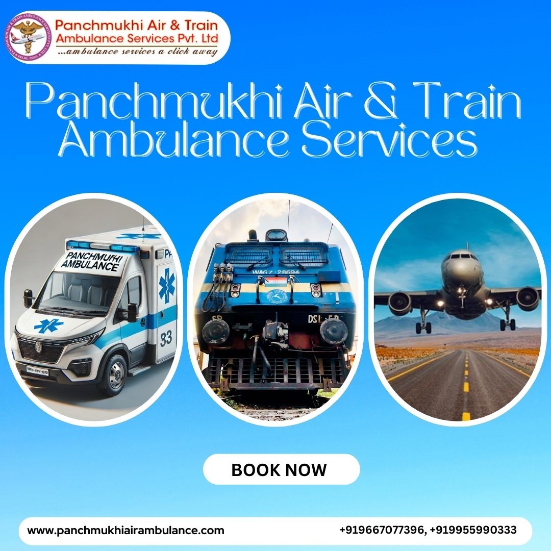 Panchmukhi Train Ambulance from Guwahati – Stay Relaxed whole traveling for longer hours