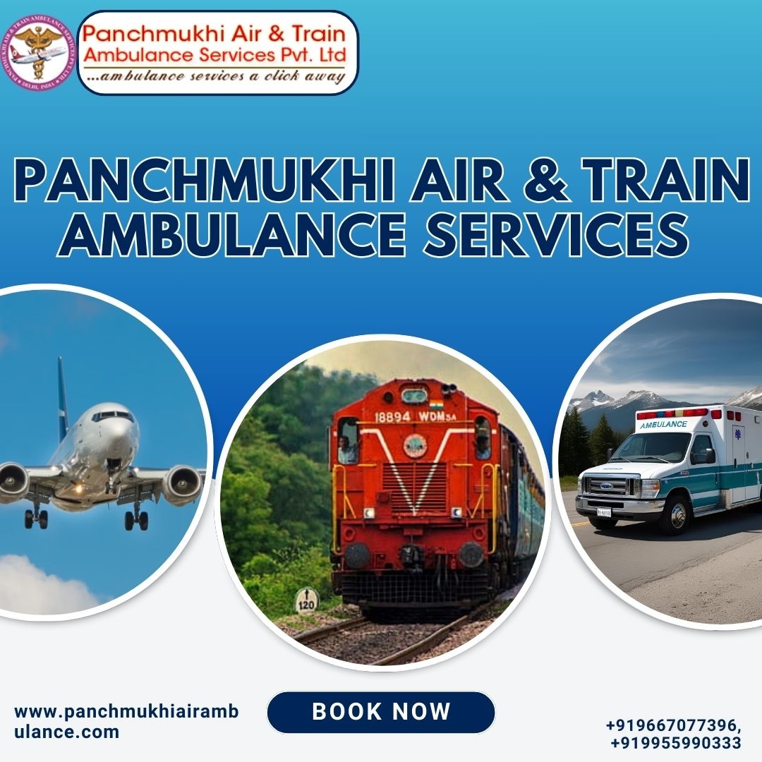 Panchmukhi Low Cost Train Ambulance in Delhi – Travel with a Highly Trained Team at lower price