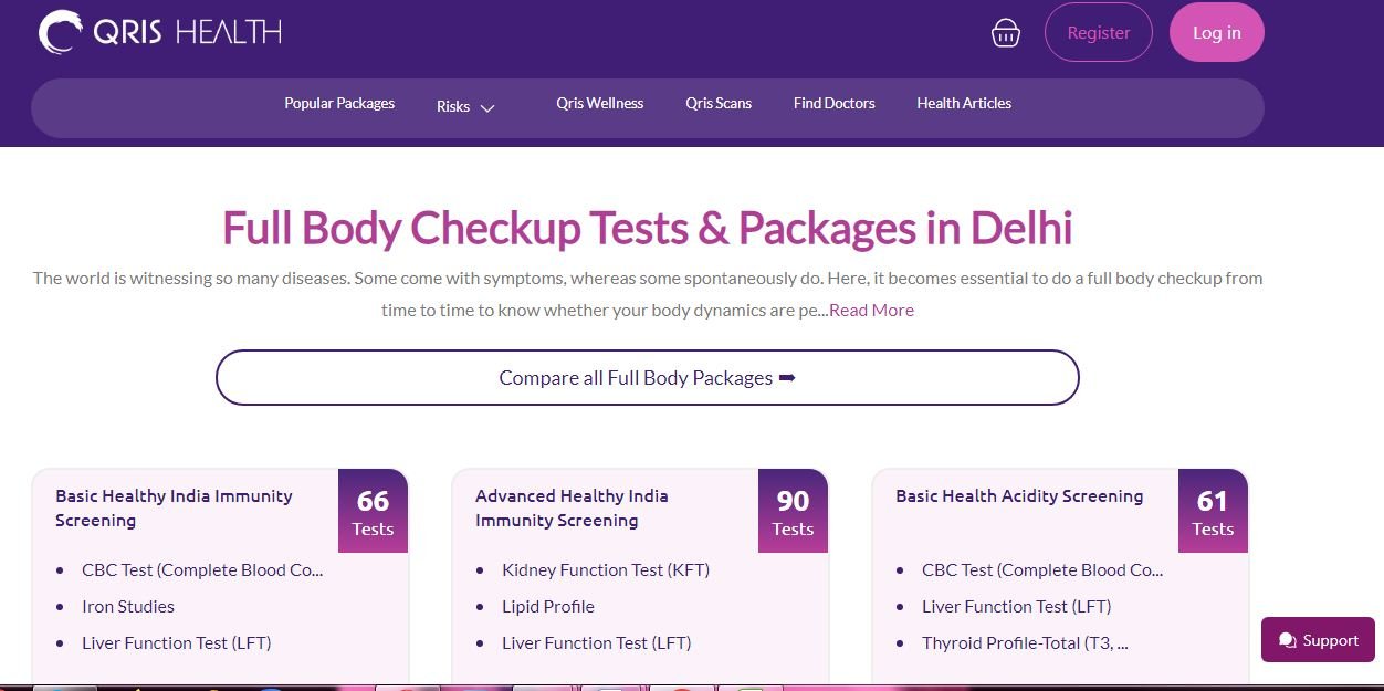 Book Full Body Health Checkup in Delhi | Accurate Lab Tests at Home – Qris Health