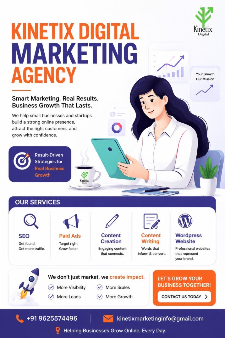 Get more visibility, leads & sales with Social Media Marketing, Paid Ads, SEO and Content Creation.