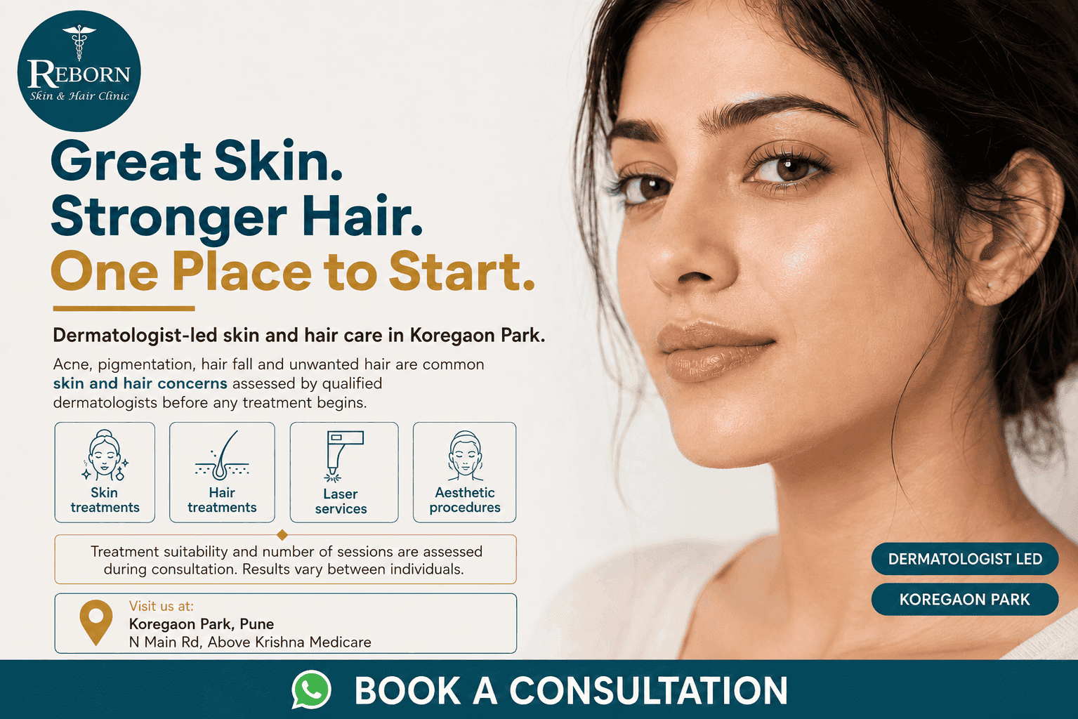 Reborn Skin & Hair Clinic in Koregaon Park, Pune | Expert Guided Skin & Hair Treatments