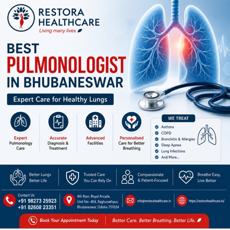 Best Pulmonologist in Bhubaneswar - Restora Healthcare