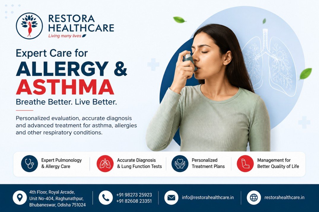 Best Allergy and Asthma Doctor in Bhubaneswar – Restora Healthcare