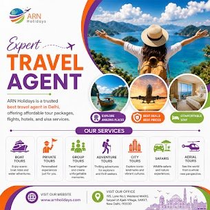 Best Travel Agent in Delhi for Domestic and International Tour Packages | ARN Holidays