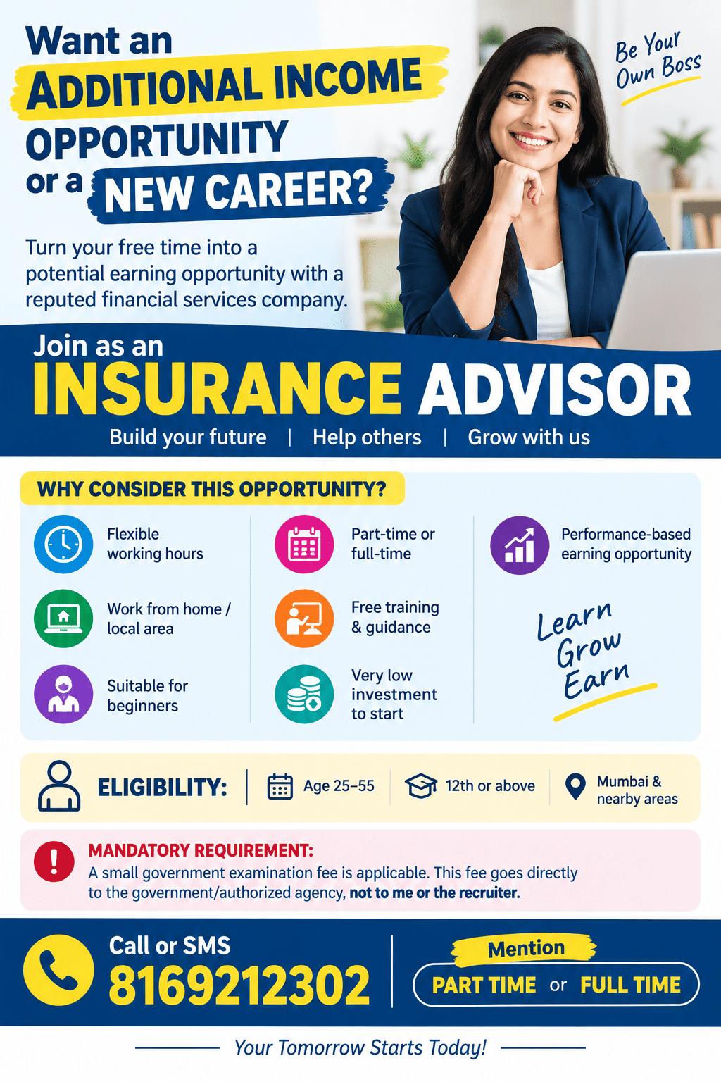 part-time or full-time opportunity
