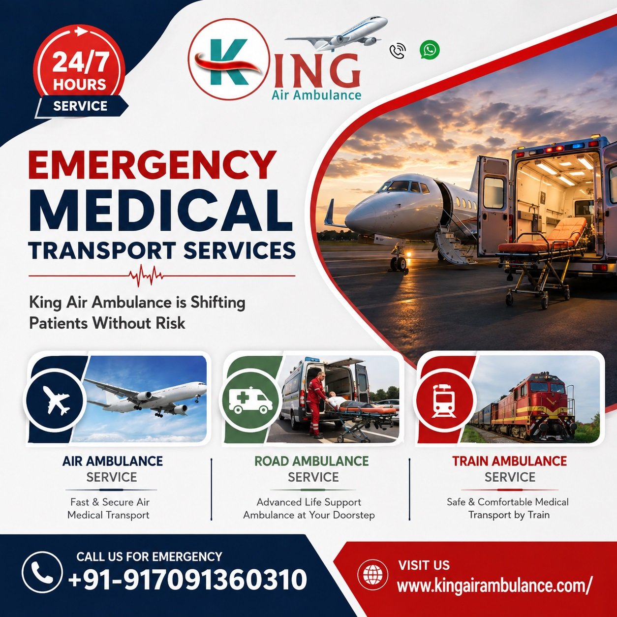 King Train Ambulance in Delhi- Comfortable Long Distance Journey