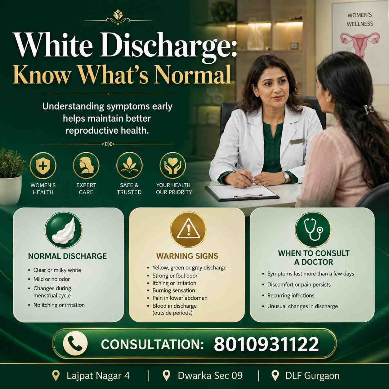 How to stop white discharge in female naturally