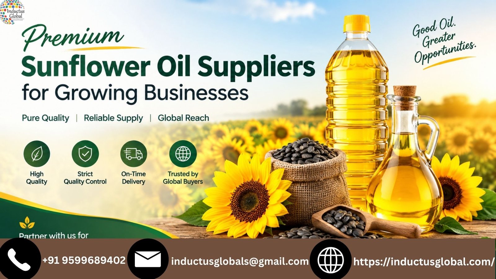 Premium Sunflower Oil Suppliers for Growing Businesses