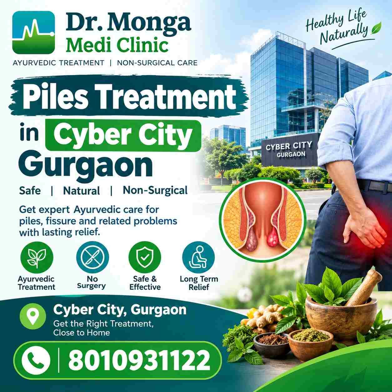 Piles Treatment in Cyber City Gurgaon | Dr. Monga Medi Clinic