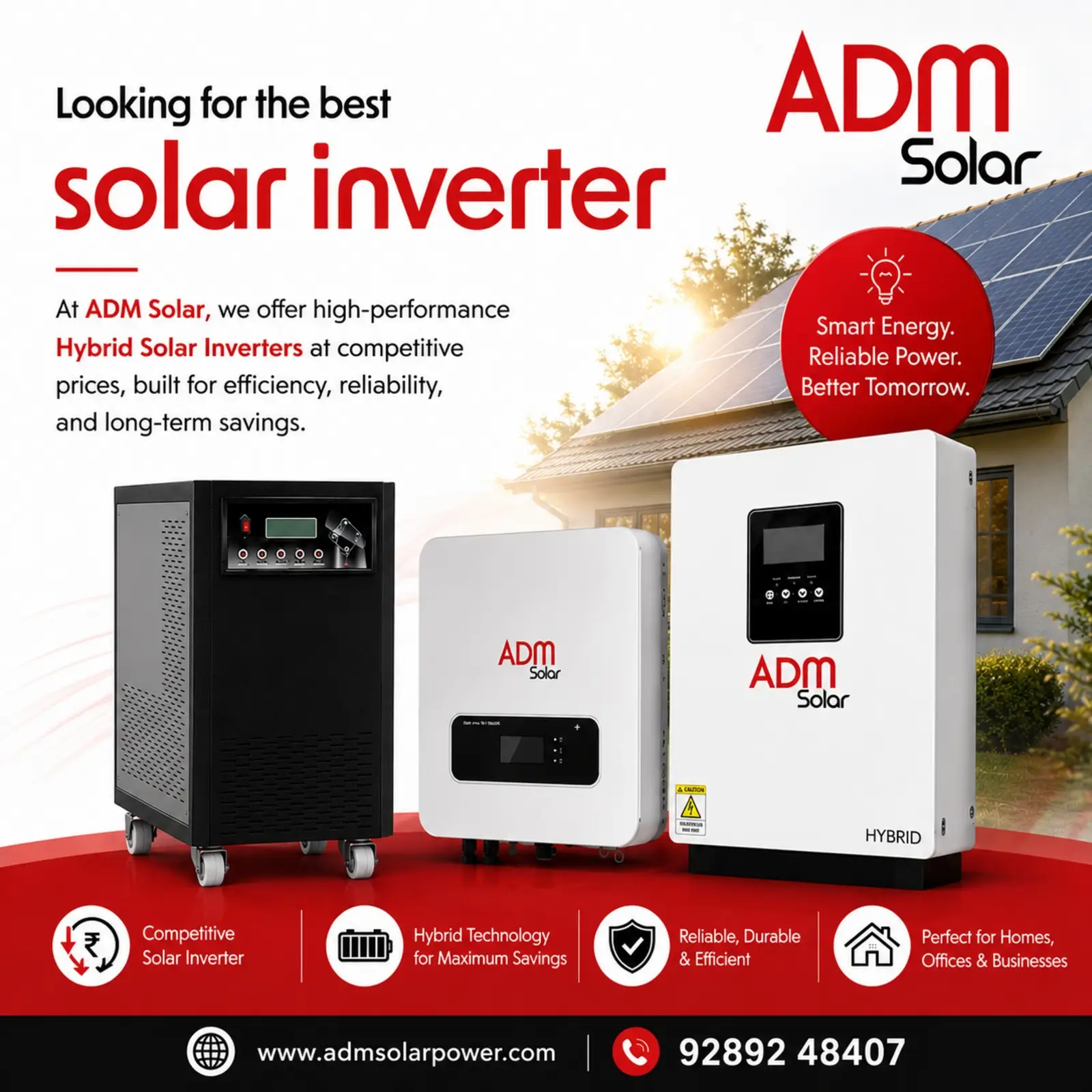 Solar Inverter Price & Hybrid Solar Inverter Solutions | ADM Solar