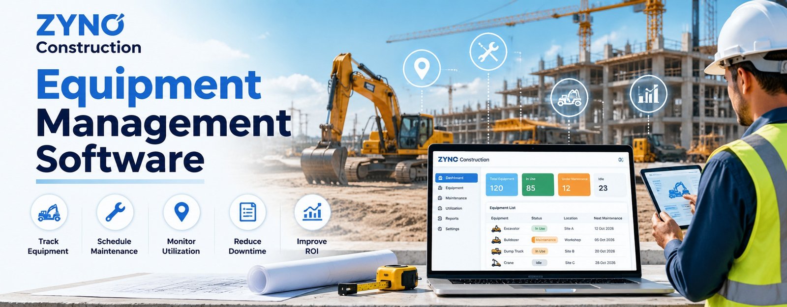 Smart Onsite Equipment Management Software for Construction Projects