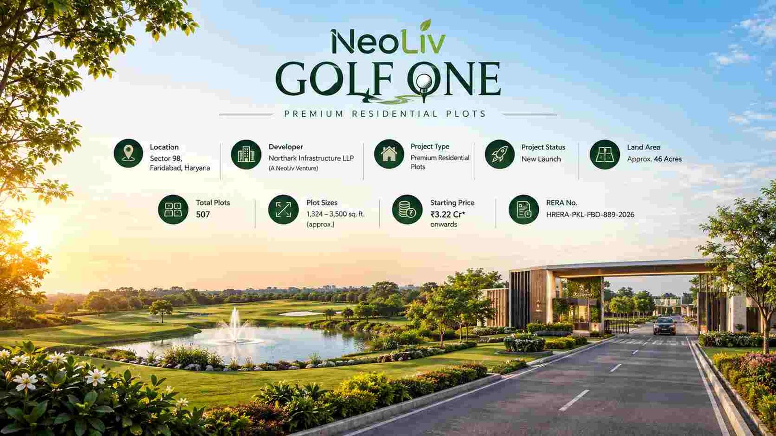 NeoLiv Golf One Faridabad | Premium Residential Plots