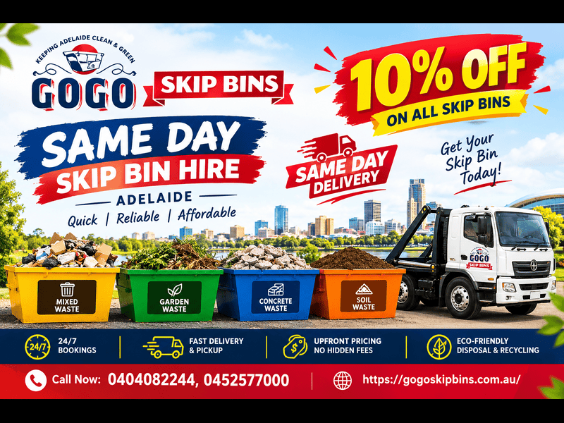 Same Day Skip Bin Hire for Garage and Shed Cleanouts | GoGo Skip Bins