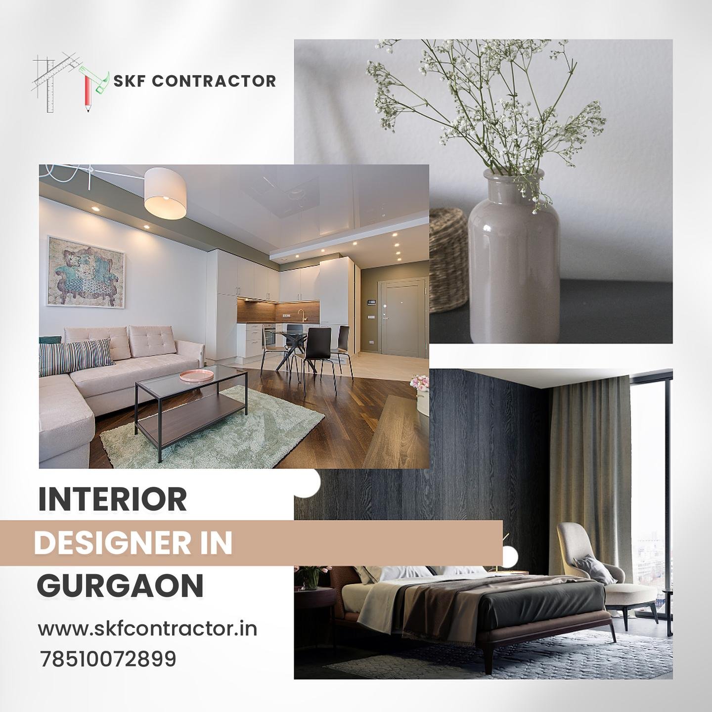 Elevate Modern Interiors with Interior Designer In Gurgaon
