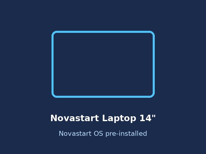Novastart Laptops 14"/15"/17" with Novastart OS pre-installed - from $350
