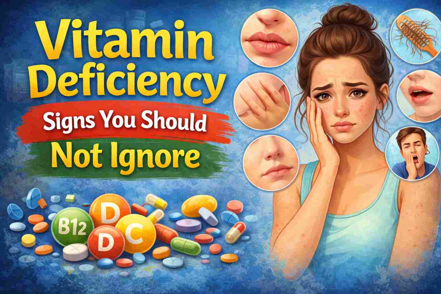 Vitamin Deficiency Signs You Should Not Ignore — The Hidden Health Crisis Affecting Millions of Indians