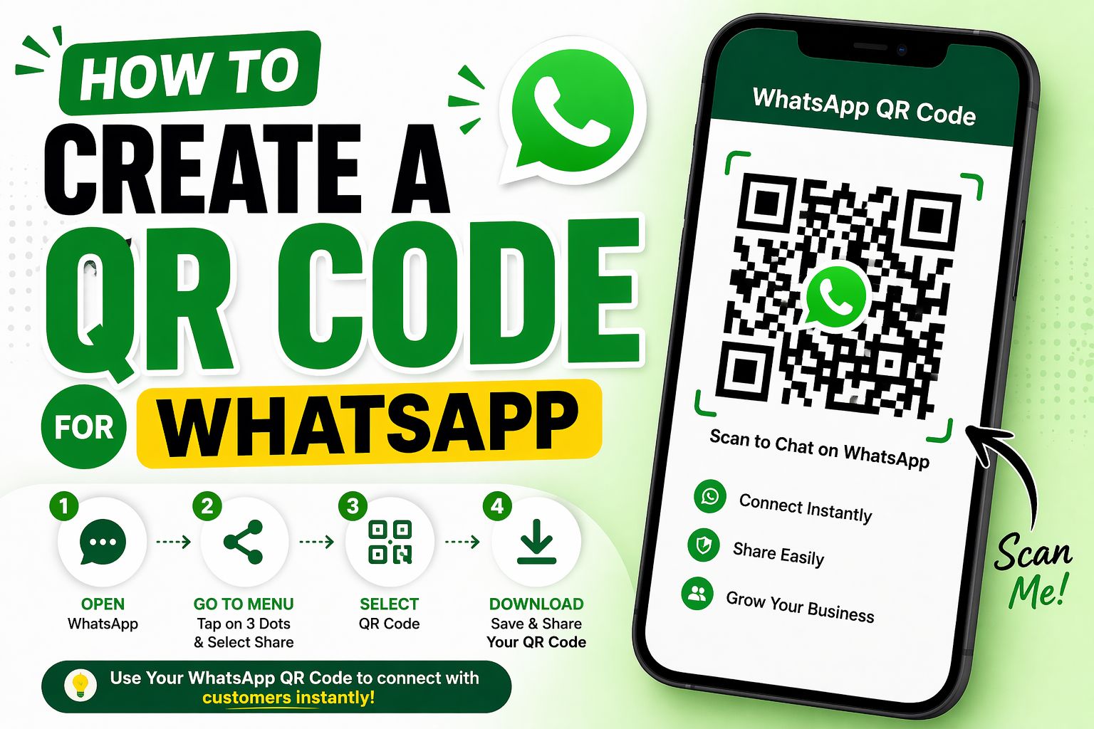 How to Create a QR Code for WhatsApp – Free, Fast, and Easy