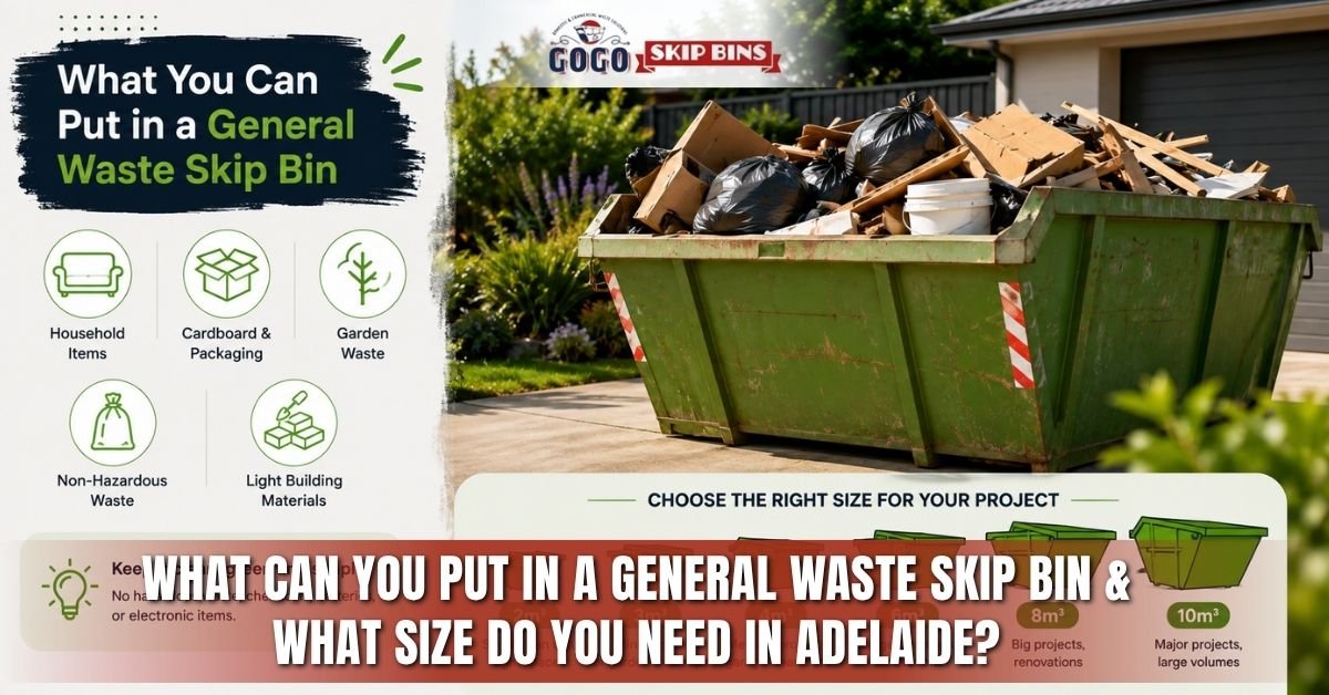 What Can You Put in a General Waste Skip Bin & What Size Do You Need in Adelaide?