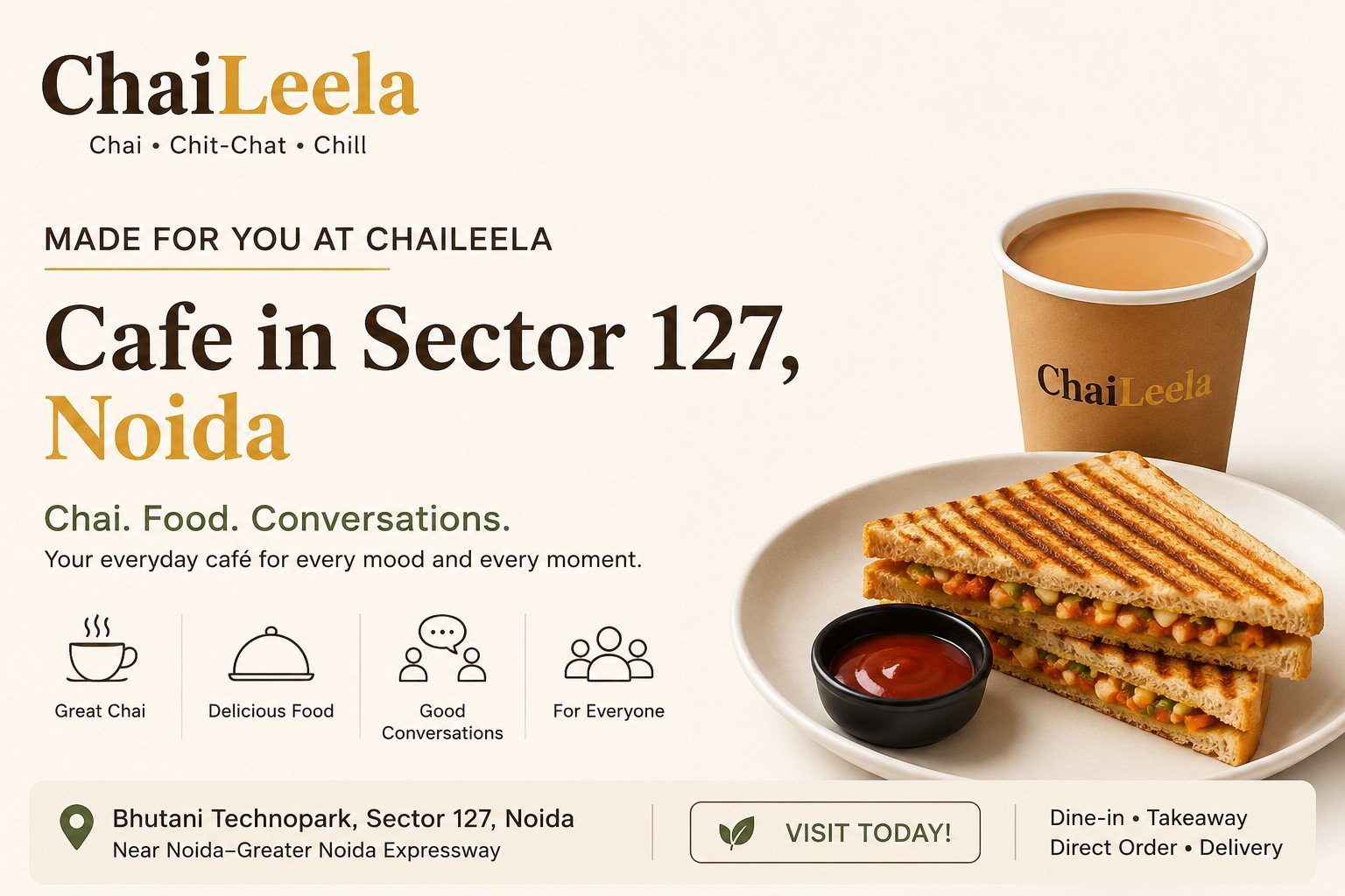Made For You at Chaileela – Cafe in Sector 127, Noida