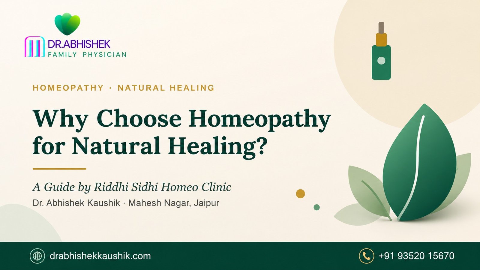 Dr Abhishek Kaushik – Homeopathy Doctor in Mahesh Nagar Jaipur
