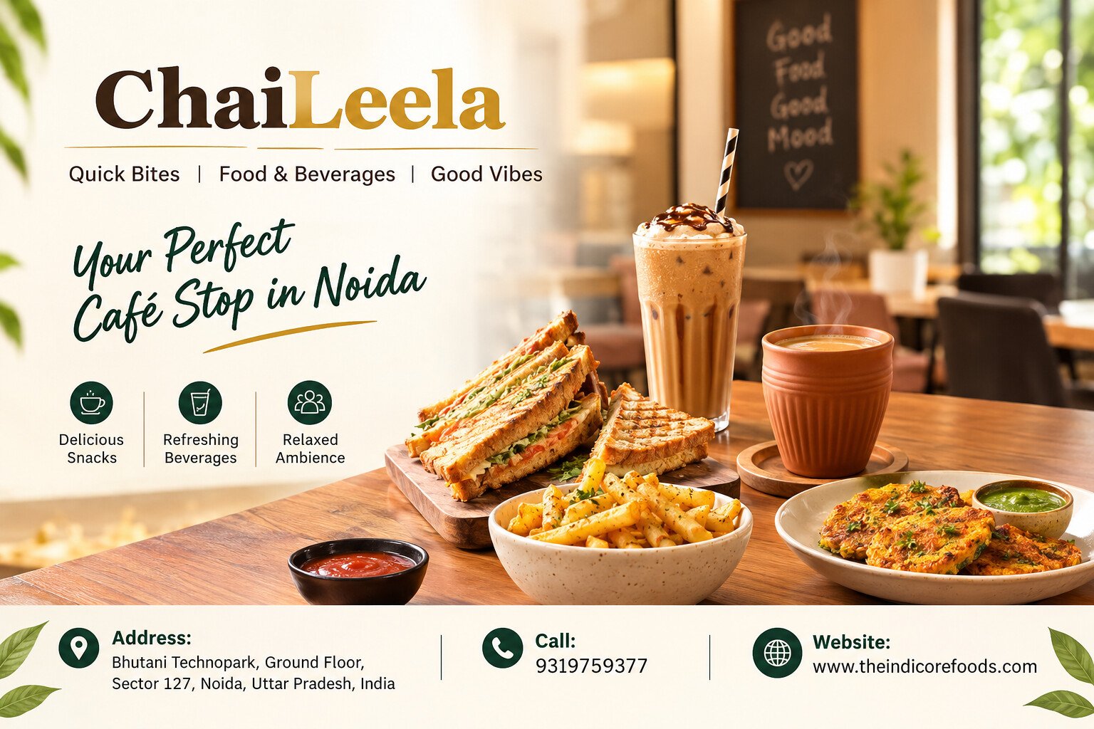 Quick Bites and Refreshing Food & Beverages at Chaileela Noida