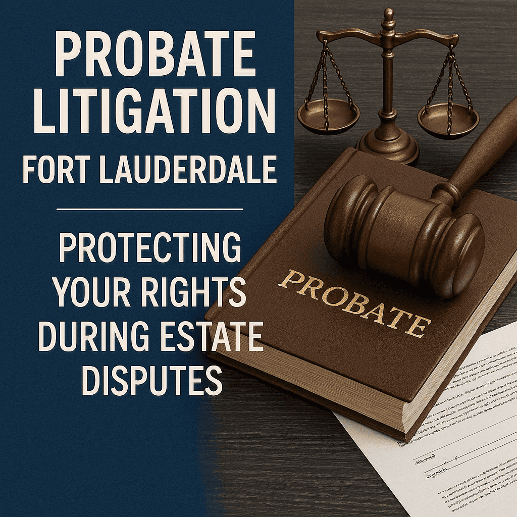 Probate Litigation Ft Lauderdale: Understanding Estate Disputes and Your Legal Options