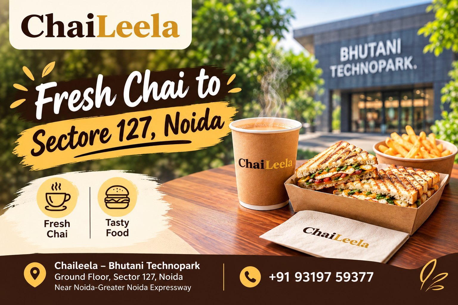 Chaileela Takeaway Cafe in Sector 127 Noida – Quick Chai & Food for Busy Days