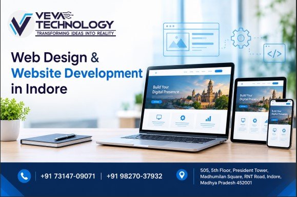 Web Design & Website Development Services in Indore – Build a Strong Online Presence with Veva Technology