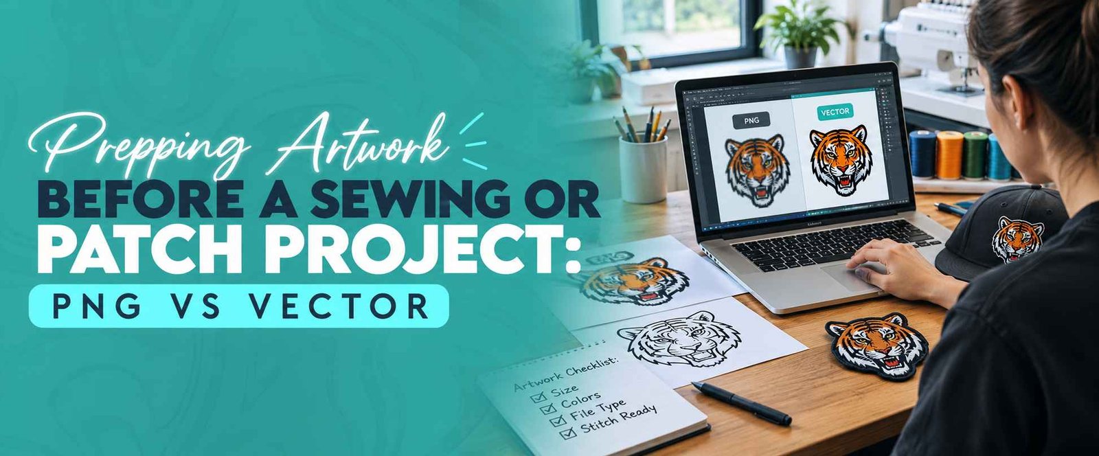 Prepping Artwork Before a Sewing or Patch Project: PNG vs Vector