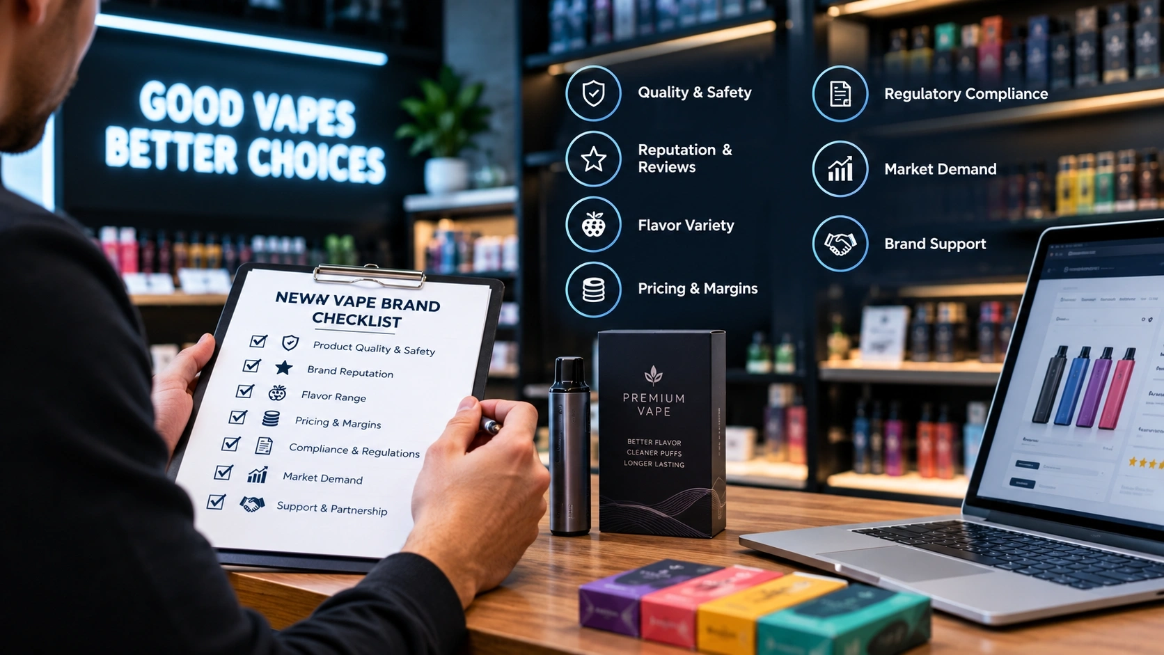 How to Evaluate a New Vape Brand Before Introducing It to Your Retail Store